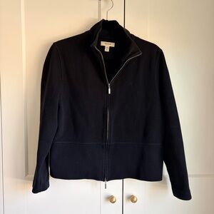 Faconnable Black Cotton Bomber Jacket | M